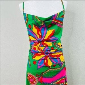 Micas Multicolor Ruched Midi Dress XS